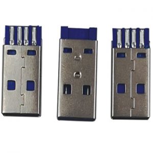 USB A PLUG IRON 1.5 AMP. BLUE