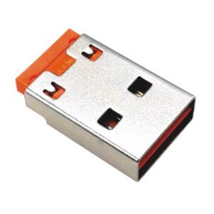 USB A PLUG COPPER ORANGE PBT